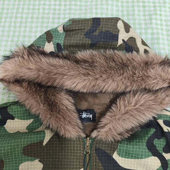 Stüssy Reversible Camouflage Hooded Jacket - Picture 3 of 16